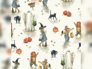 Trick or Treat | Main Cream by Lisa Audit for Riley Blake Designs | CD15960-CREAM