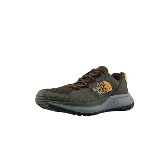 The North Face Men's Low-Cut Running Shoes with Cushioning and Durability in Green-Brown Trending Shoes, House White Official Shoes to Get / Maison Mihara Verifiable, with credentials and supporting global authentication