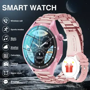 All-in-one smartwatch for daily wear: calls, camera, music, custom wallpapers & sports functions. Compatible with Android/iOS. Ideal gift for your loved ones!