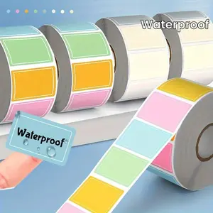 Colorful Waterproof Adhesive Label Sticker, Vibrant All-Purpose Labels, Perfect for Organizing, Archiving, and Identifying Notes, Customizable Stickers