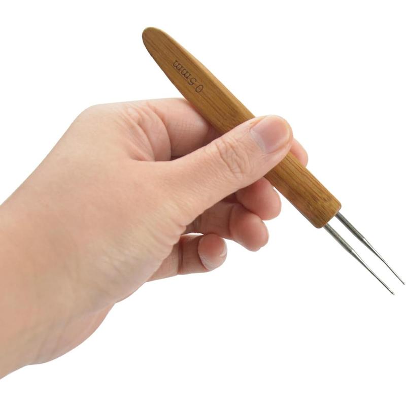 5 count Dreadlock Crochet Hooks Tool Crochet Hooks for Dreadlocks Crochet  with Lnterlocking Tool Hair Instant Loc Tool (0.5mm)