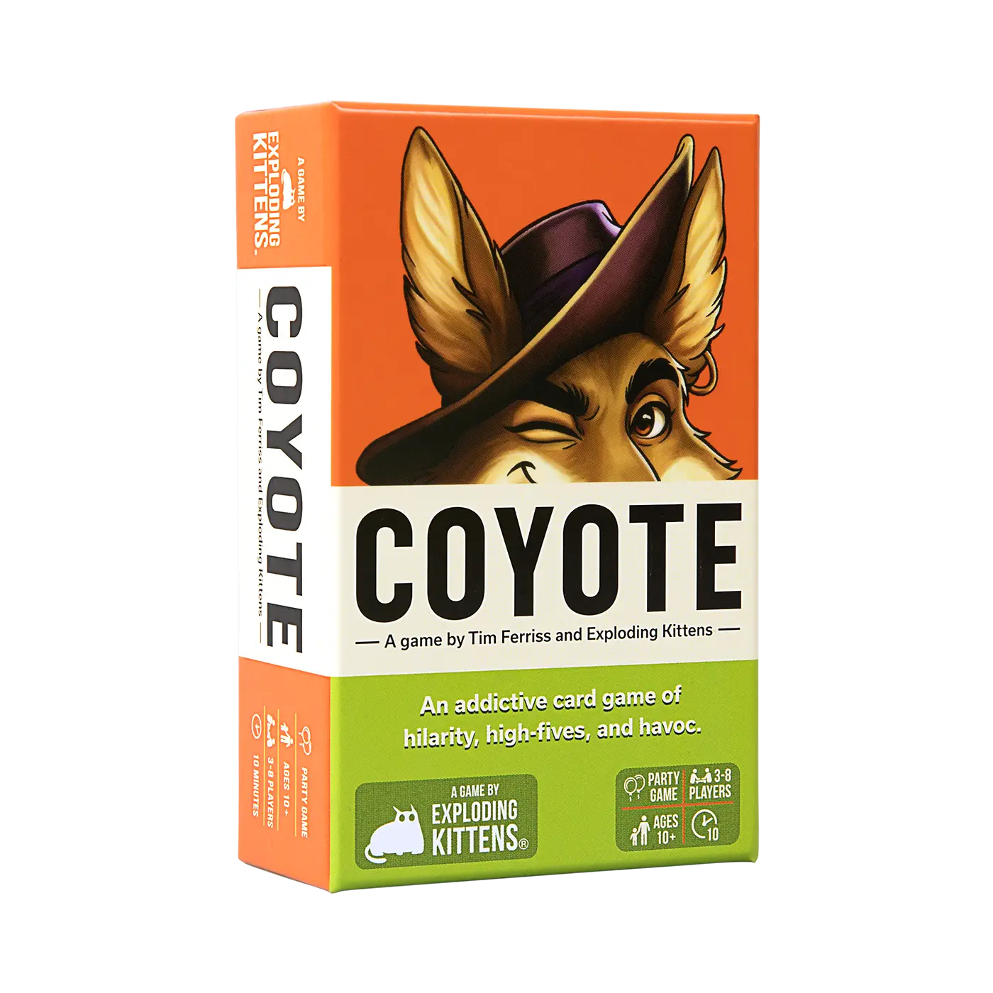 Coyote by Exploding Kittens - Party Game by Tim Ferriss - 10 Minute Family Card Game for Ages 10+ - 3-8 Players - High Stakes Chaotic Fun