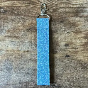 Winter Berry Fabric Keychain