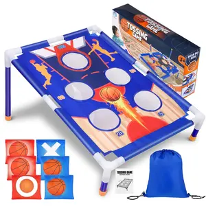 Portable Basketball Bean Bag Toss Game, Indoor and Outdoor Throwing Toy, Fun for Kids, Family, and Parties, Model 7888-4