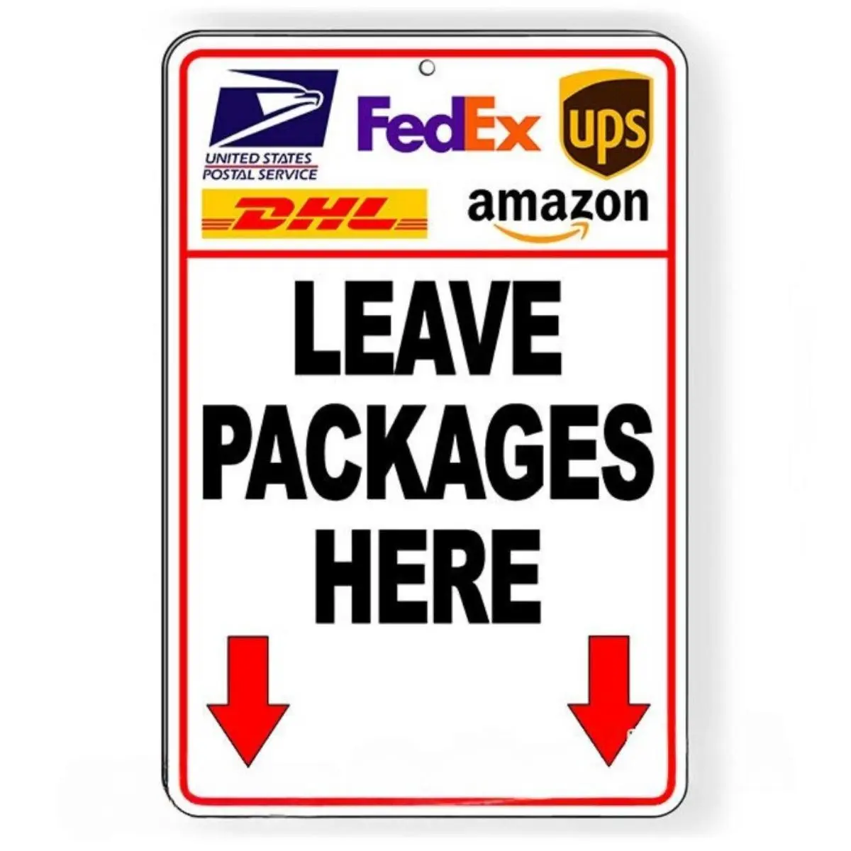 Leave Packages Here Sign, Visible Package Drop Off Indicator, Secure Delivery Zone Sign, Home Decor, Decorative Sign, Decor Signs, Home Office Decoration, Wall Art for Living Room, Bedroom, Office, Signage
