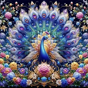 Full Round Diamond Mosaic Peacock Animal DIY Diamond Painting Cartoon New Arrival Handicraft