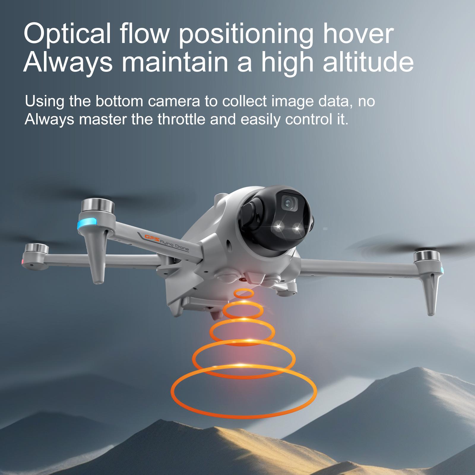 2026 New Design GPS Drone with 180° ESC Camera 5G Large Screen Remote Control Lifting and Obstacle Avoidance Head Brushless Power GPS Return for Amateur Players.