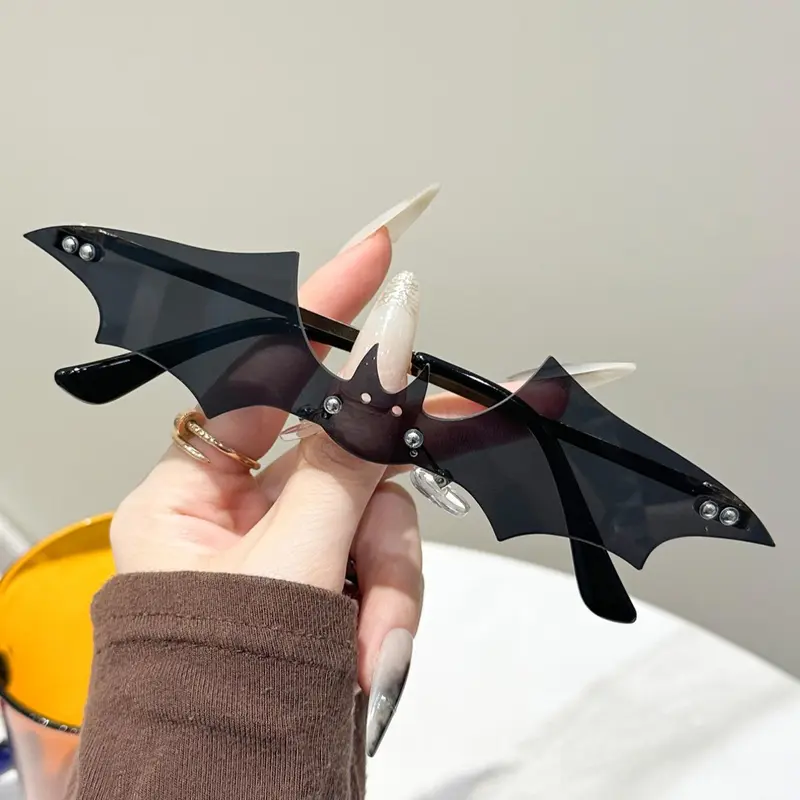 Bat Design Sunglasses, New Fashion Creative Sunglasses for Women & Men, Fashion Accessories for Party, Party Accessory, Daily Clothing Decor, Perfect for Student for Gift, Party Event Props