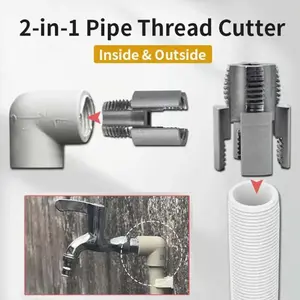 All-in-One Heavy-Duty Pipe Threader-Professional GradeDual-Action Cutting & Threading Tool for Seamless MetalPipe Fabrication -integrated Design Saves 50% Time onPlumbing, Construction & DlY Projects