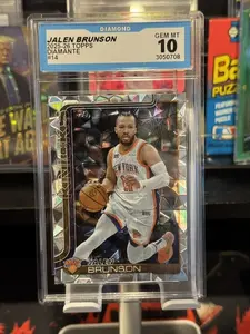 2025-26 Jalen Brunson Diamante Topps #14 Graded Gem Mint 10