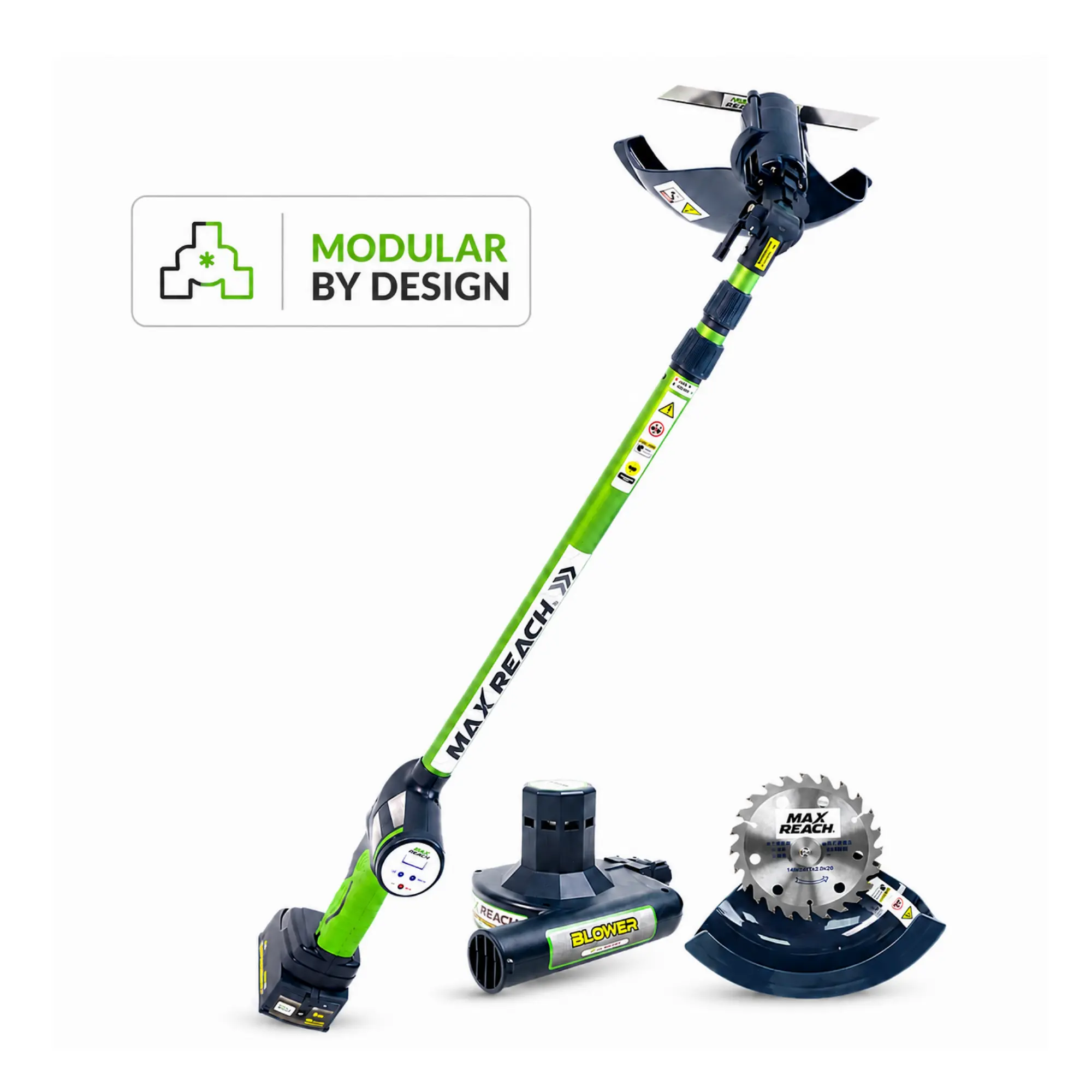 3-IN-1 Multi-Functional Cordless Yard Tool | Hedge Trimmer, Pole Saw & Leaf Blower. Landscaping Equipment