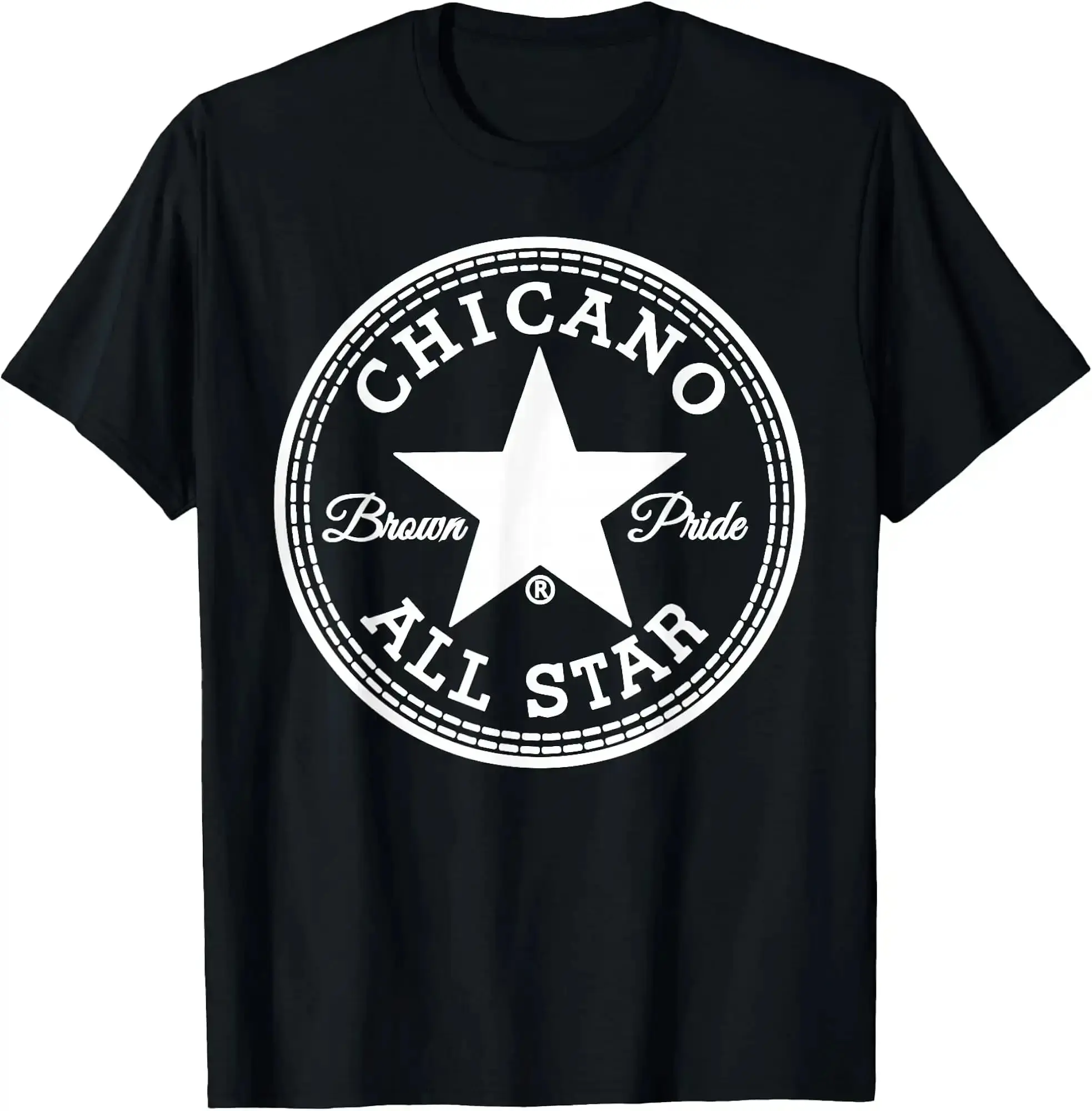 Chicano Brown, Chicano Clothing, Mexican Clothes, Chicano Style Art Graphic T-Shirt for Men & Women, Gangster Clothes Lowrider Art, Cholo Outfit MXC005
