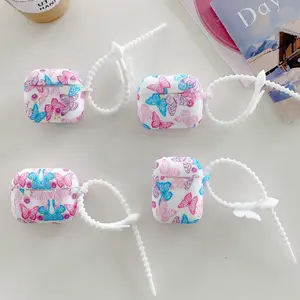 Irregular Butterfly Flowers for Apple Airpods Pro 2 Earphone Case Protector Silicone Wireless Earphone for Airpods 1 2 3 Cases Excluding headphones