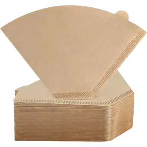 200Pcs Cone Coffee Filters#4, Unbleached Size 04 Coffee Filters 8-12 Cup, Disposable Paper Filters, No.4 Cone Filters Compatible with Ninja, Cuisinart, Pour Over and Drip Coffee Maker