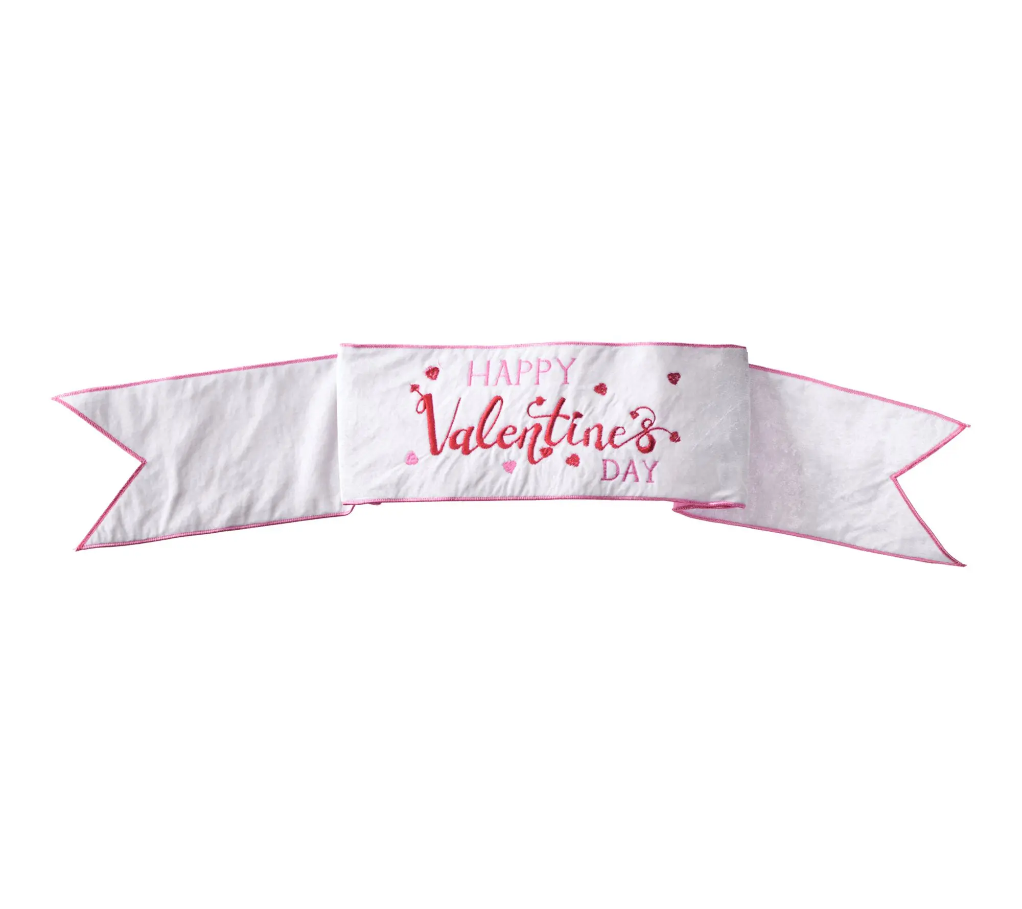 6X44" "Happy Valentines Day" Fabric Banner by Valerie
