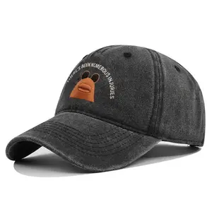 Marcus The Worm Embroidered Baseball Hat Funny Meme Washed Cap, Sun Protection Baseball Cap for Woman