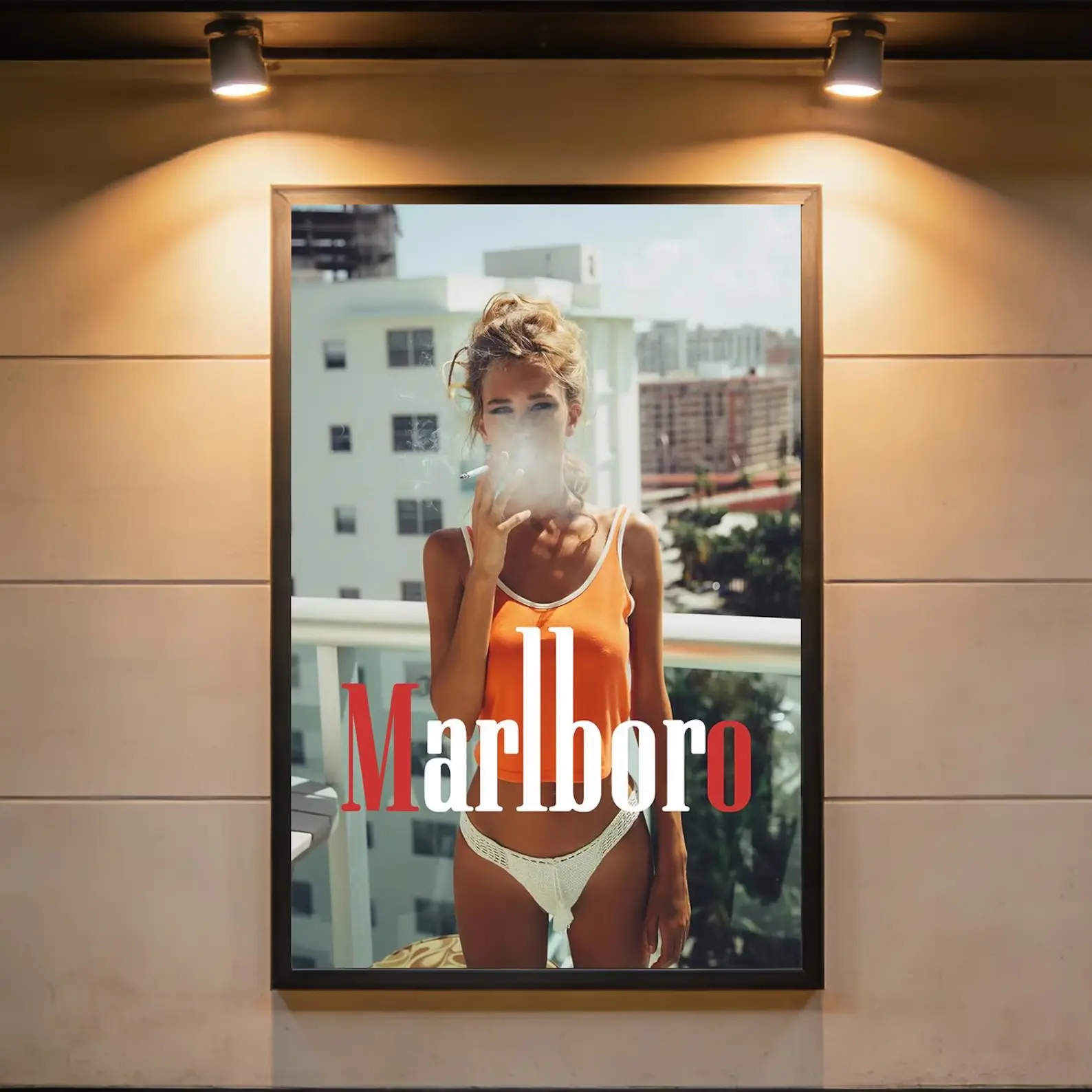 Vintage Marlboro, western poster,Vintage Aesthetic,Living Room Wall Art,Man Cave Art,Movie Lover Gift