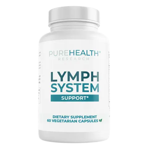 PureHealth Research Lymph System Support - Natural Lymphatic Drainage, Flush Toxins, Reduce Swelling, Puffiness and Optimize Lymphatic Health