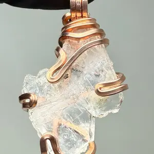 Faden Quartz Copper PENDANT Unique Artisan Crafted Design