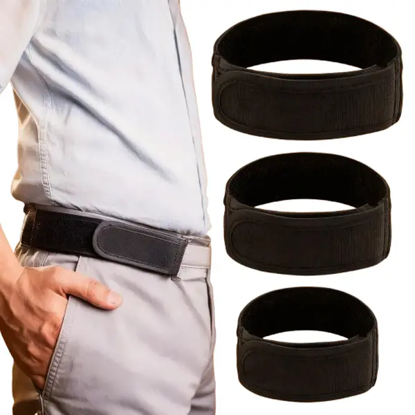 Unisex Magic Tape Belt - Adjustable Elastic Stretch, Easy Adjust, Stretch Fabric, No Buckle, No Punching, Flat Look, Comfortable Fashion Accessory for Men, Belts For Women, Casual, Comfortable Stretch Waist