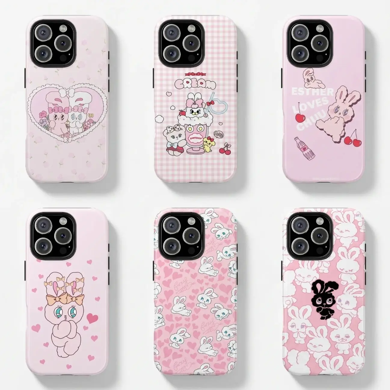 Cute Esther Bunny Character Compatible with iPhone 11, 12, 13, 14, 15, 16, 17 & more – check our available size