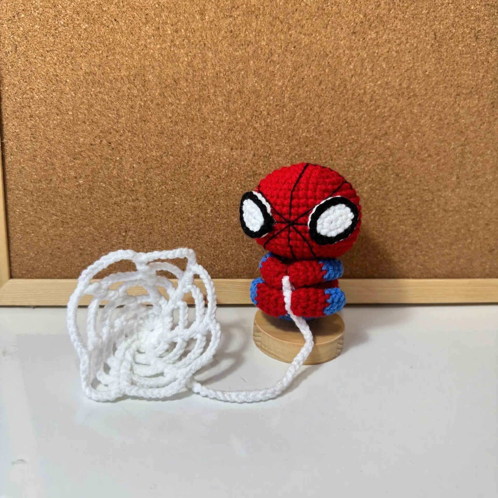 Crochet Spider Car Hanging, Cute Hero Hanging From Mirror, Spider Bag Charm, Spider Amigurumi, Plush Spider Car Charm, Gifts For Him Her