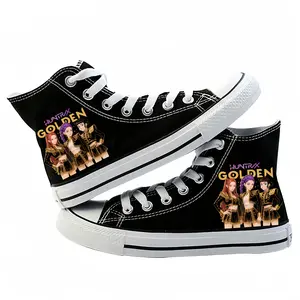 K‑pop flat canvas sneakers for teenage girls and students — non-slip, breathable, suitable for outdoor training; Level 4 protection; ideal as a birthday gift