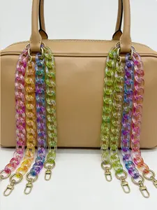 Acrylic Bag Chain Strap, Multifunctional Handle Belt & Decoration, Gao Xuan Yi Style Crossbody Shoulder Strap, Random Print, All Seasons