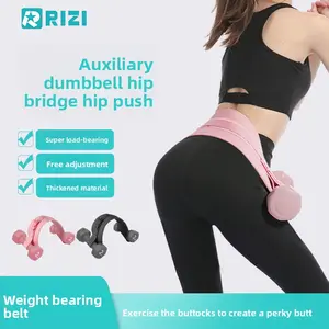 Yoga Hip Bridge Assistance Belt Fitness Shaping Body Shaping Hip Trainer Hip Lift Push Dumbbell Weighted Belt