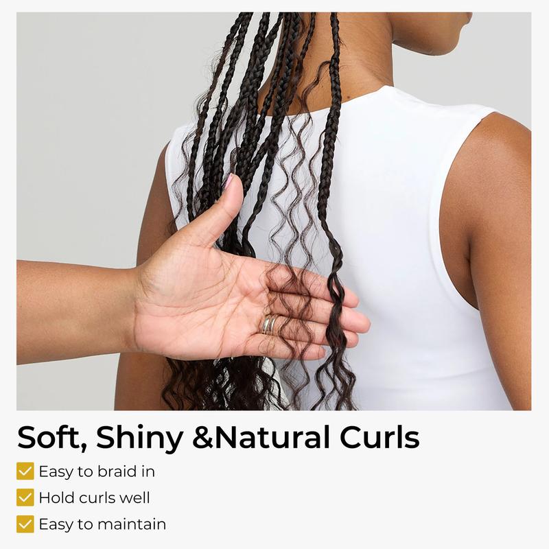 [Wequeen] Easy Braiding Deep Wave Bulk Human Hair 16"-24" For Boho Braids Trendy In Summer Natural Black Afro Braided