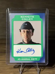 Topps 2016 Star Wars Rogue One Mission Briefing Kenneth Colley As Admiral Piett Autograph Card #A-KC