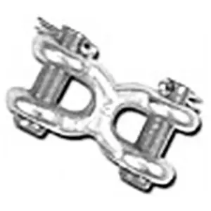 212 MAIN Double HH 24096 Mid Link Double Clevis, 3/8" Chain Size, Forged Steel, Heat Treated, High Test Chain Accessory for Sailing Water Sports, Chain Size 3/8"