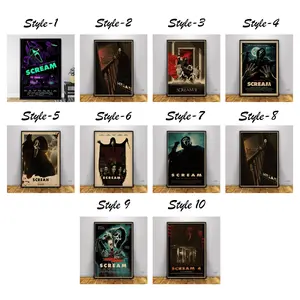 Scream Poster, Wall Art, Wall Prints, Home Decor, Kraft Paper Print, Gift Poster, Movie Poster Unframed Soft Tone Aesthetic Poster