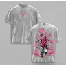 Men's Majin Buu Vintage Washed Graphic T-Shirt - Casual Oversized Fit Heavy Cotton Round Neck, Kid Buu Print Anime Merchandise Fan Gift