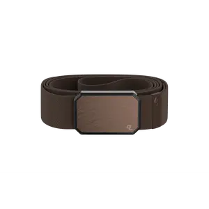 Groove Belt – Stretch Belt for Men, Rugged Work-Ready Fit – Bronze / Brown