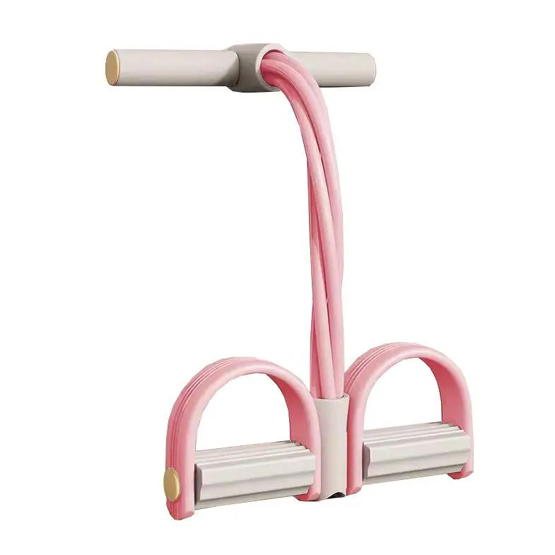 Home Fitness Pedal Resistance Bands with Handles, Anti-Slip Puller for Leg Training & Core Workout