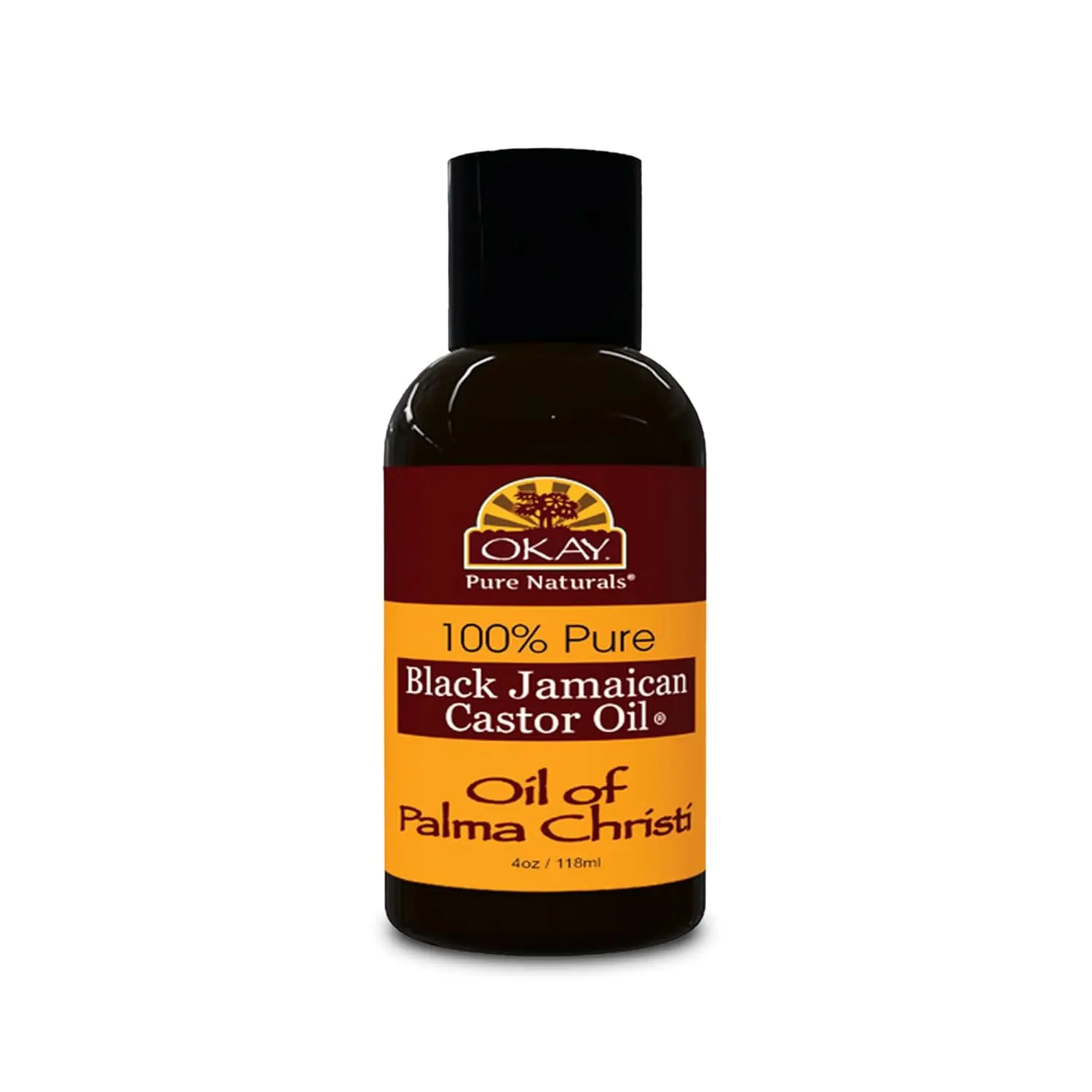 Pure Naturals Black Jamaican Castor Oil - Castor Oil for Hair Growth, Moisture for Skin, Face, Scalp, Eyelashes, Eyebrows, Hair Oil for Men & Women - 4 Oz