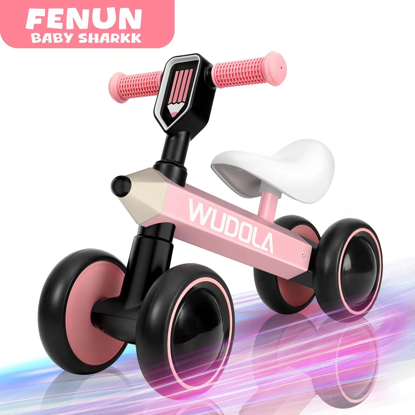 Baby Balance Bike, Bike for 1 Year Old, Birthday Gifts for Boys and Girls, No Pedal 4 Silence Wheels & Soft Seat First Bike, Baby Sports