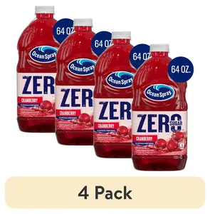 (4 pack) Ocean Spray ZERO Sugar Cranberry Juice Drink, 64 fl oz Bottle