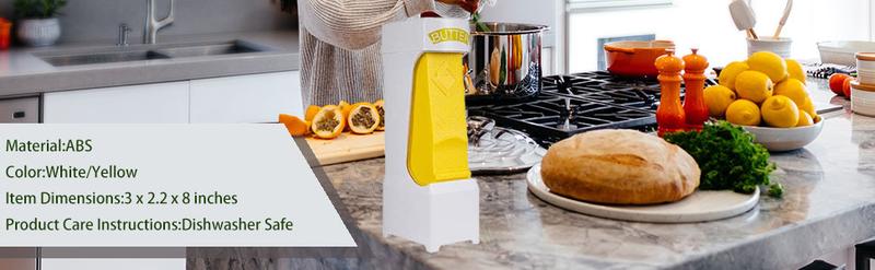 黄油棒切割器/切片器/黄油切片分配器/吐司刨丝器/巧克力厨房工具，用于保持黄油棒新鲜