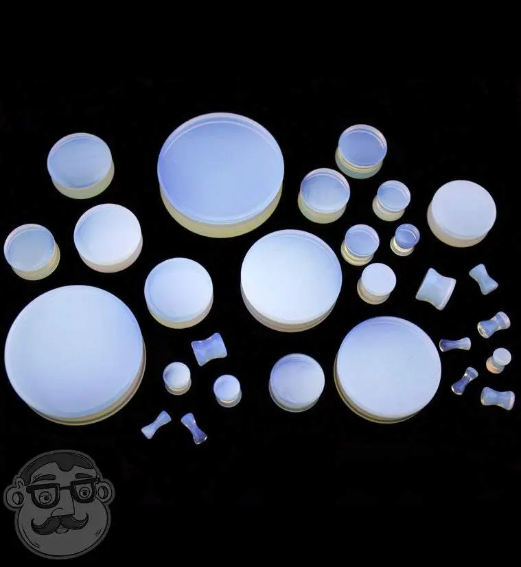 Opalite Glass Plugs