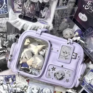 Dopamine DIY Women Ulzzang Ita Bags New Designer Clear Window Doll Show Backpacks Large Capacity Y2K Crossbody Bag for Concert