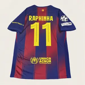 2025-26 Home Fan Edition Red and Blue No. 11 Short-Sleeve Soccer Jersey