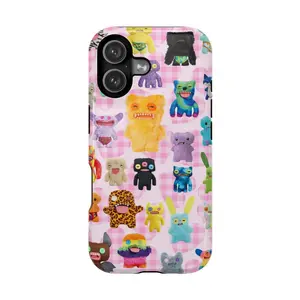 Fuggler Colorful Monster Collector Phone Case Creepy Cute Plushcore Aesthetic Weirdcore Phone Cover Colorful Monster Design Cover for IPhone 17 16 15 14 13 12