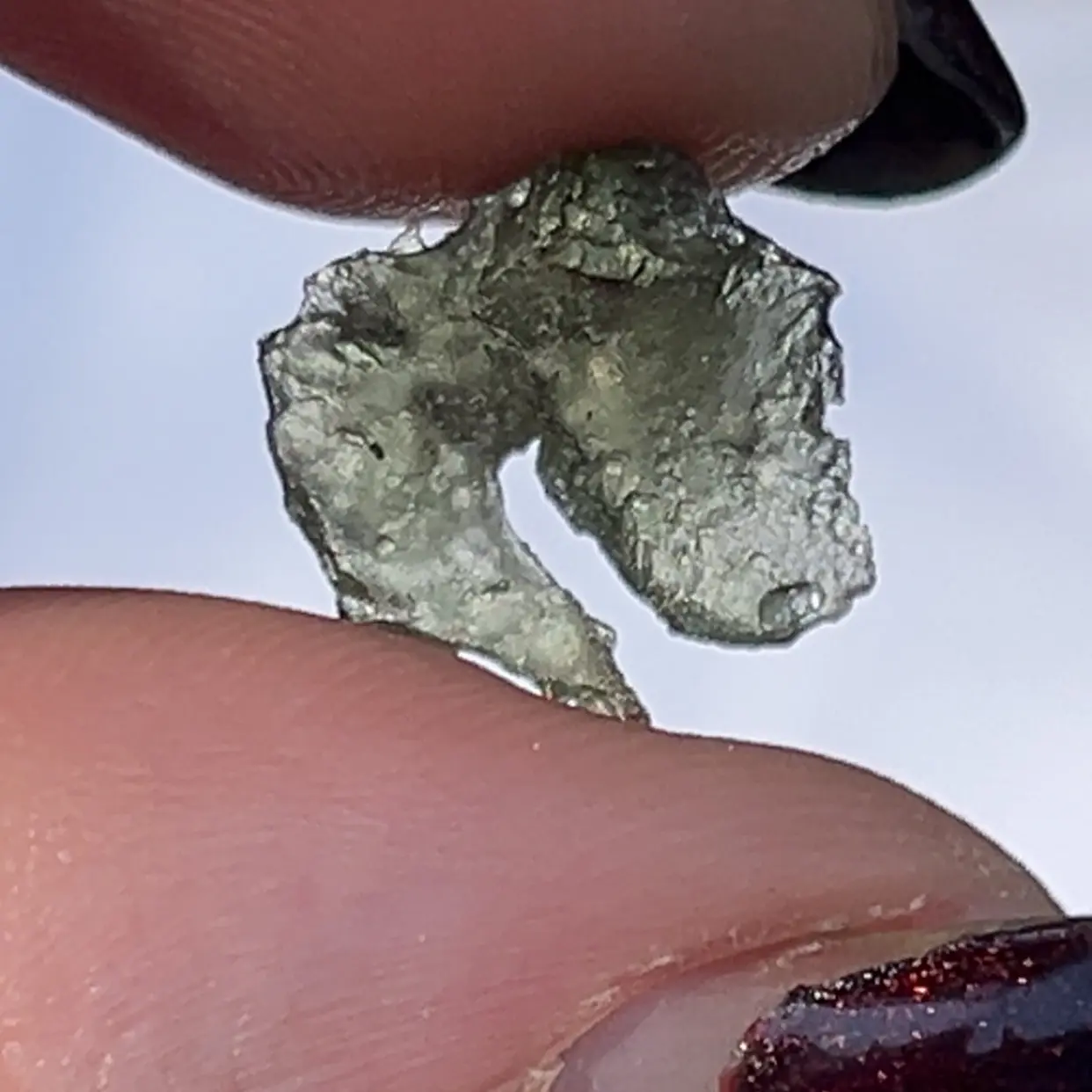 Microshift Moldavite Semi-Finished Semiprecious Stone, Jewelry Accessories & Derivatives Component