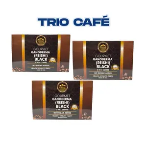 Ganoderma Reishi Black Dark Coffee 2 in 1 No Sugar Added Health Vitality Tasty Made in USA