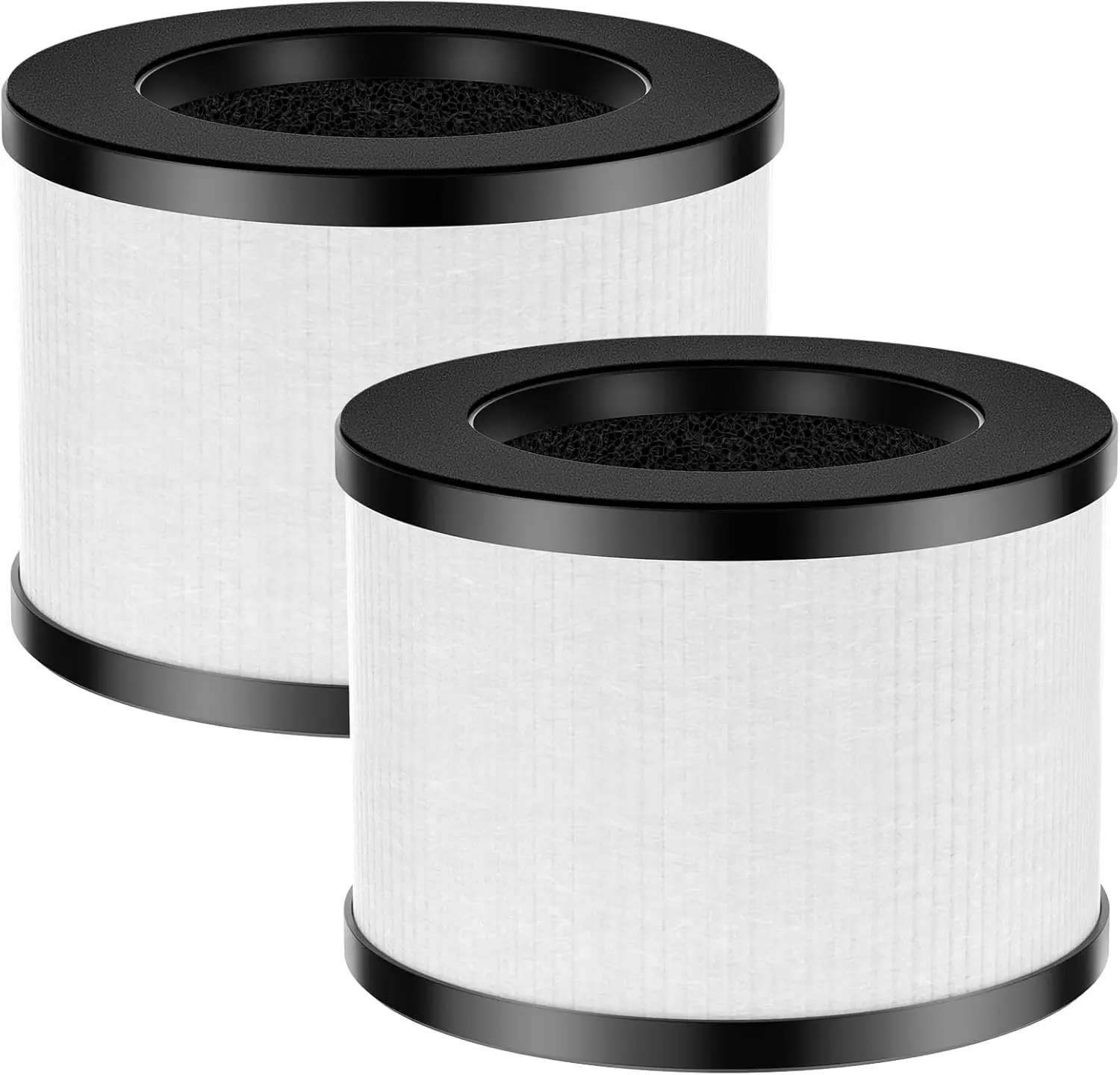 2 Pack TZ-K1 Replacement Filter 3-in-1 HEPA & Activated Carbon Compatible with ToLife TZ-K1 MK01 MK06 FreAire KN6391 VOOPNU DH-JH12 Air Purifiers