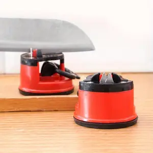 Kitchen Sharpener Safe Cutting Knife Scissors Blade Grinder Stone Knives Sharpening Tungsten Diamond Sharpener Tool with Suction Pad