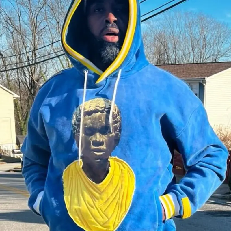 Brother Keeper Hoodie Acid Washed 100% Cotton Streetwear with Graphic Print, Hood, and Comfortable Fit - Top, Womenswear, Long Sleeve, Summer, Tshirt