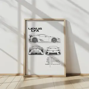 REDWOODSTOSEA 2012 Lexus LFA | JDM | Sports Car | Home Decor | Office Decor